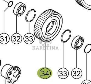 Claas Lexion 740 750 760 Koło Czołowe Przekładni Gąsienic Gumowych 0007644011   00 0764 401 1 - 1