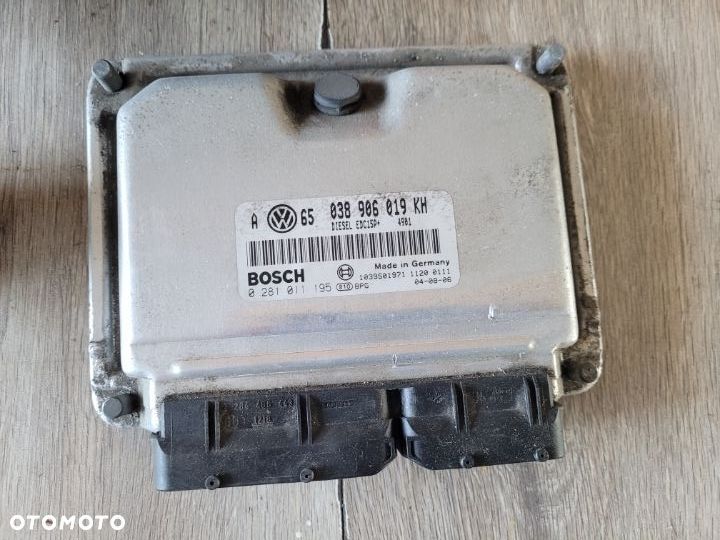 Zestaw startowy sterownik stacyjka licznik VW Golf 4 IV Bora 1,9 TDI 74kW 101KM 038906019KH - 2