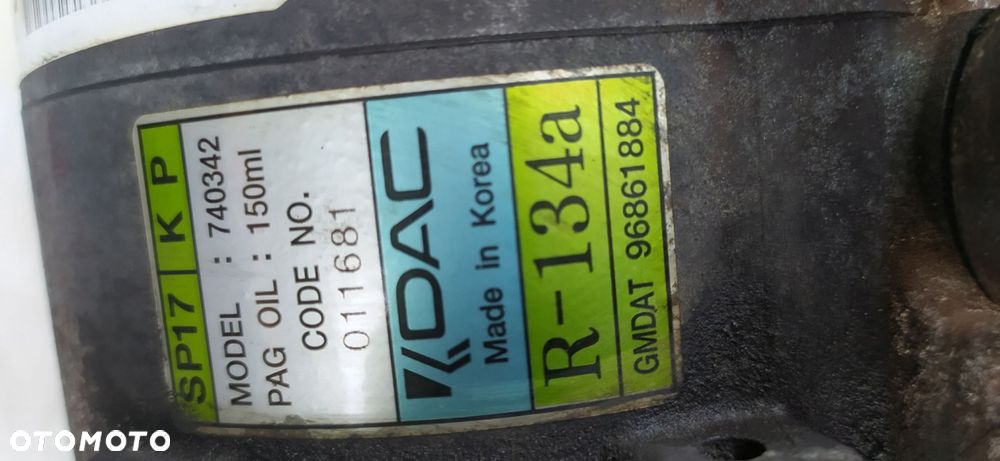 antara captiva 2.0 vcdi 09r 150km z20s1 sprezarka klimatyzacji 96861884 - 3