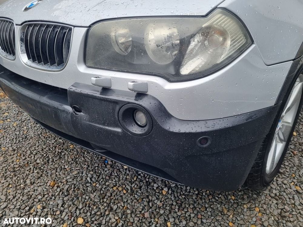 Bara fata BMW X3 E83 2003 - 2006 Titan Silber Metallic 354 (1362) model cu spalatoare far - 3