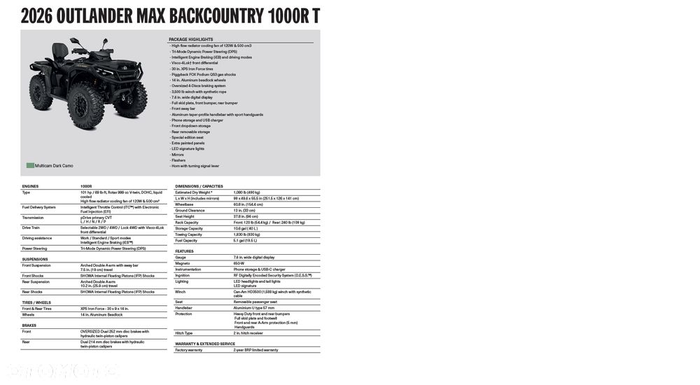 Can-Am Outlander Max - 2