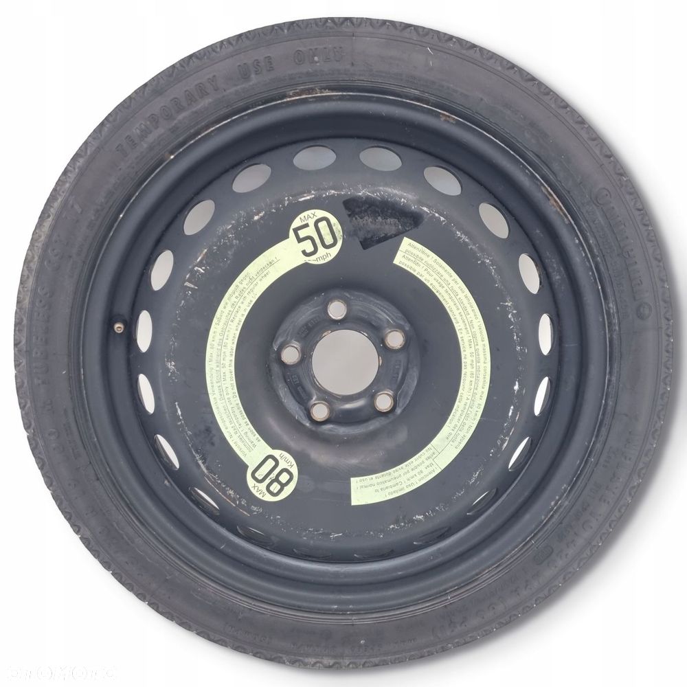 KOŁO DOJAZDOWE Audi A4 B8 A5 8T dojazdówka 125/70 R19 5x112 8K0601027 - 1