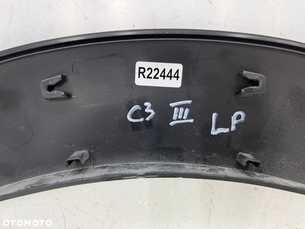 Listwa Citroen C3 III 16r.- lewy przedni rant nadkola błotnika zderzaka nakładka - 15