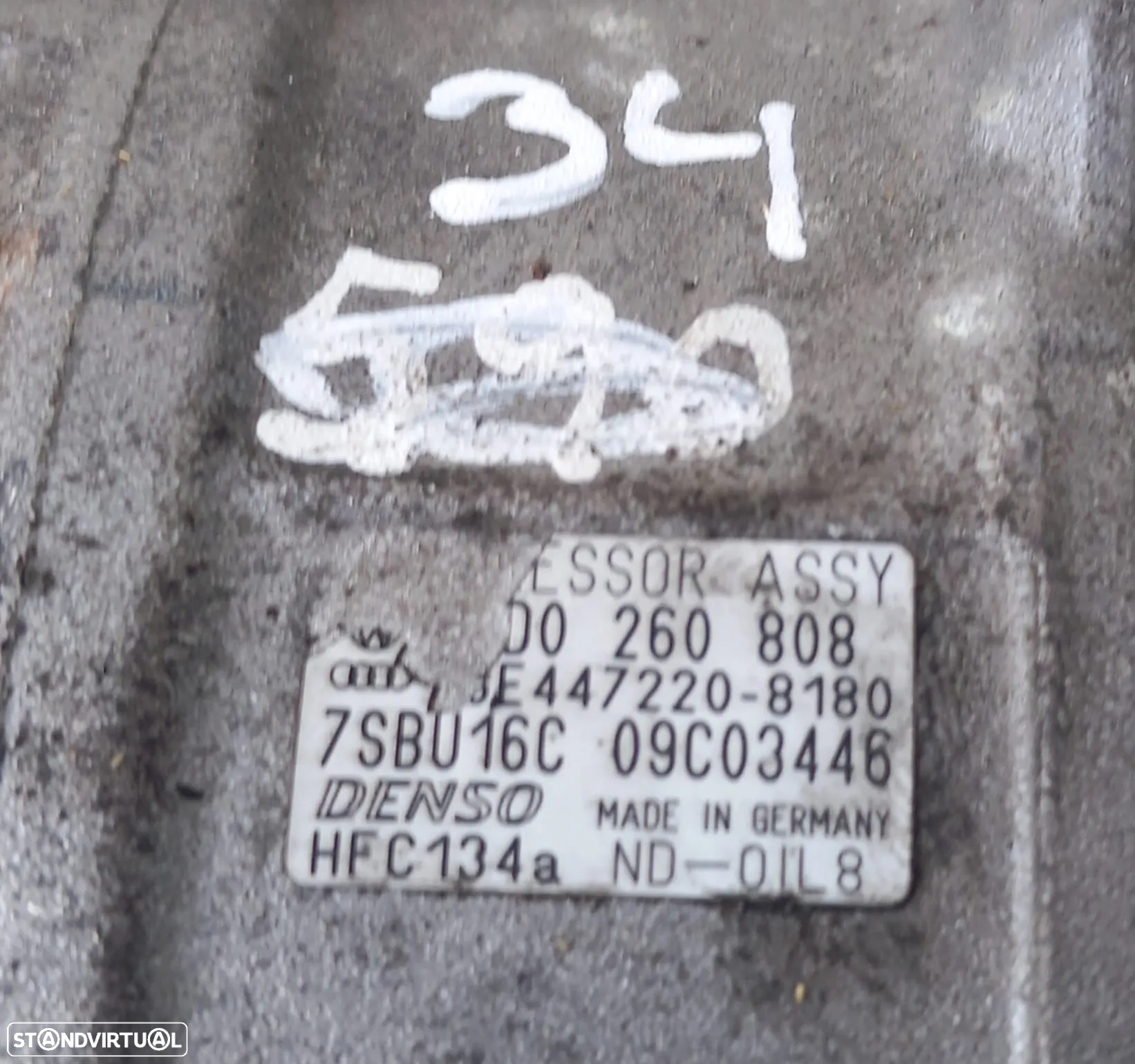 Compressor Ar Condicionado Audi Ref: 8D0260805J/8D0260808/GE447220-8180/7SBU16C/AWX - 5