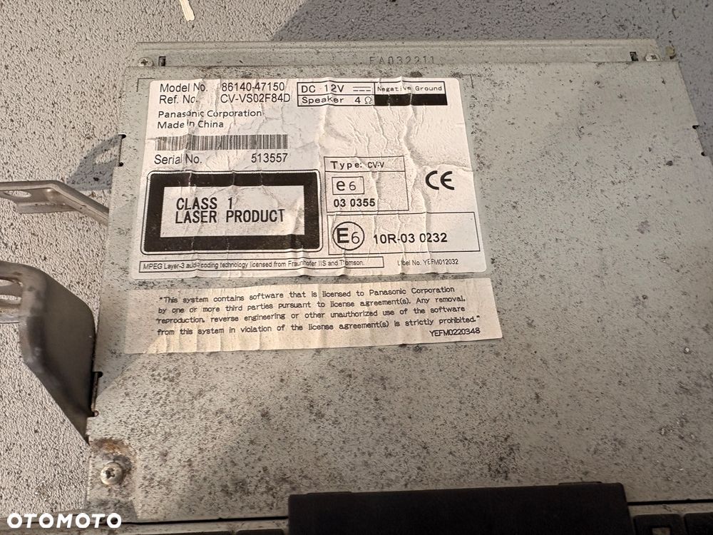 Radio Navigacja Toyota Prius Plus - 3