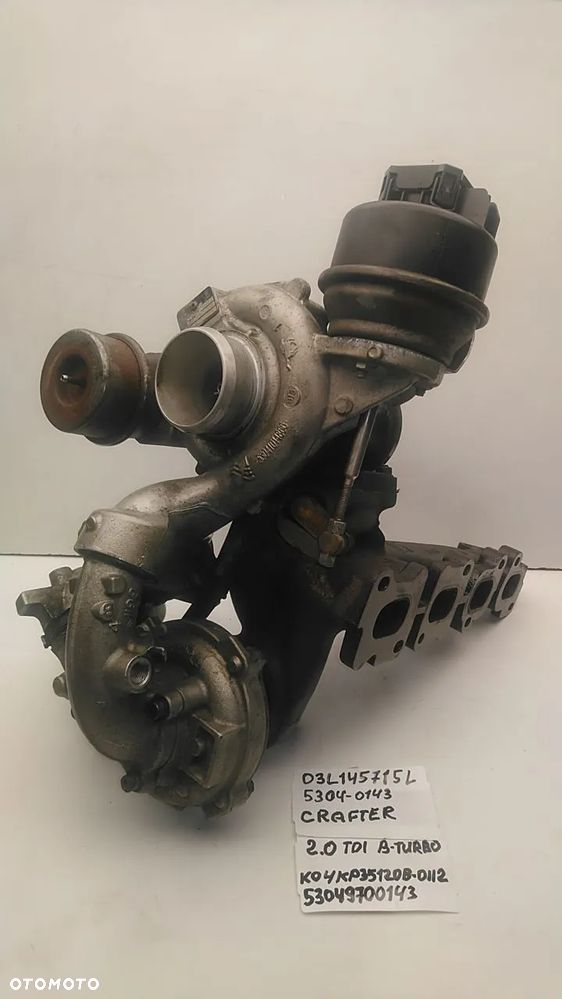 TURBOSPRĘŻARKA 2.0 TDI BI-TURBO 143KM 163KM CKUB CKUC CSHC CSNA CRAFTER 03L145715L - 1