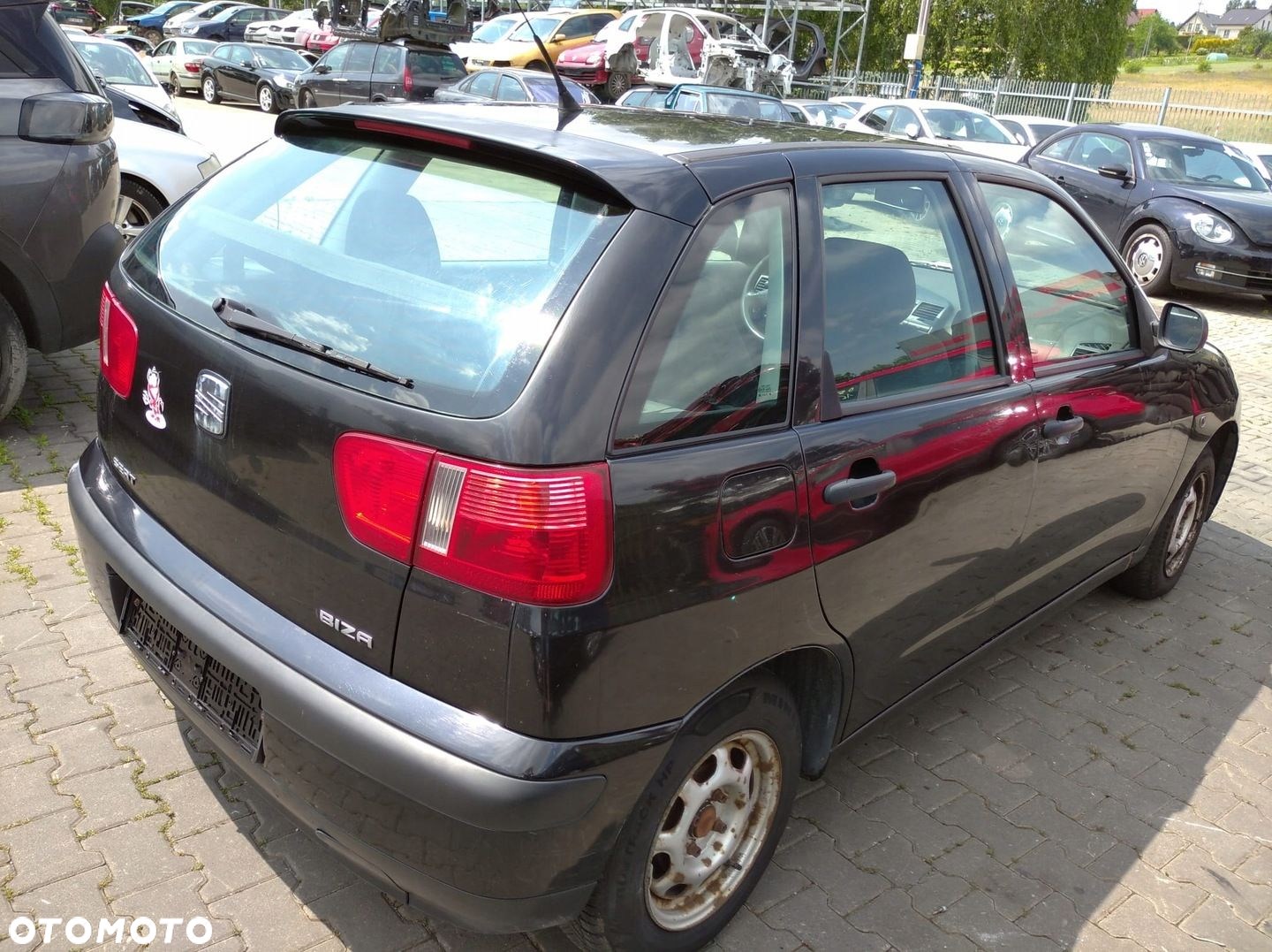 SEAT IBIZA II 2 6K1 FL LIFT 99-02 CORDOBA BŁOTNIK PRAWY PRZÓD CZARNY LC9Z - 12