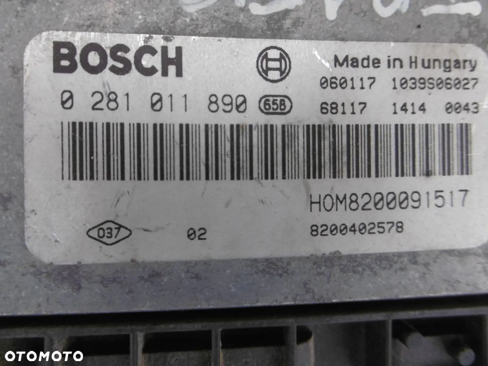 KOMPUTER STEROWNIK TRAFIC VIVARO 2.5 DCI 0281011890 - 2