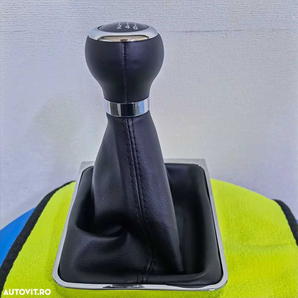 Maneta Nuca Schimbator cu Manson din Piele VW Volkswagen Passat B6 - 3