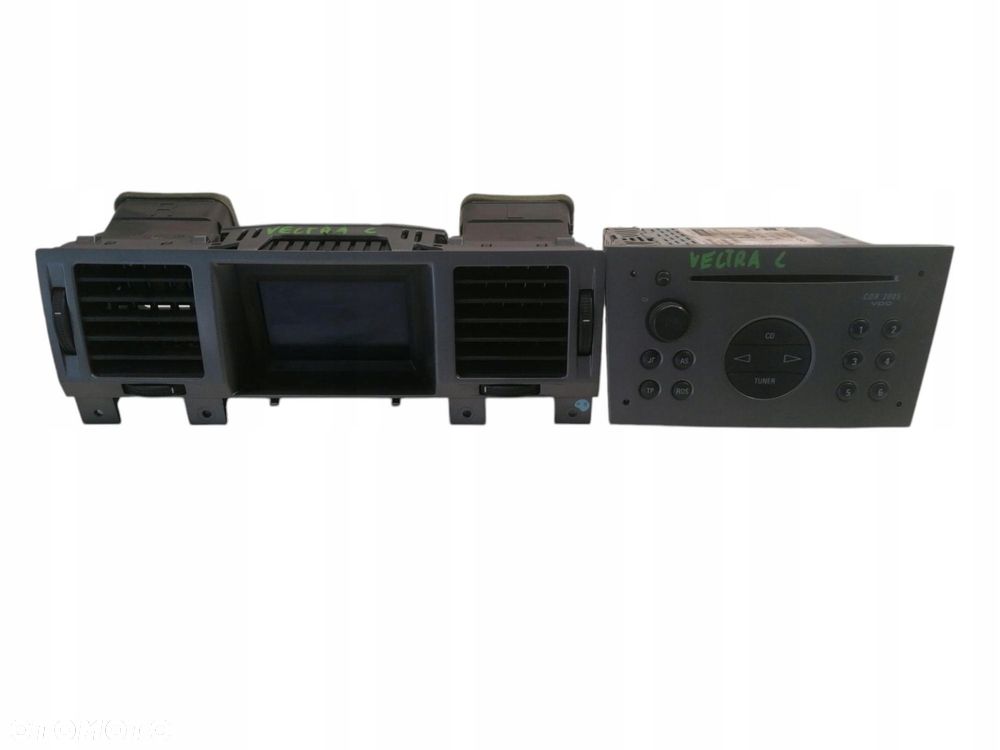 radio cd wyświetlacz kratki nawiewu opel vectra c 02-05 13138246 - 1