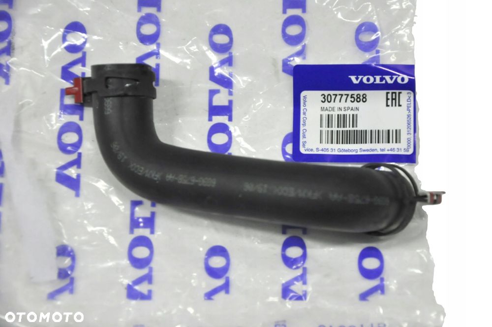 VOLVO S40 V50 dolna rurka dolny przewod odmy OE - 1