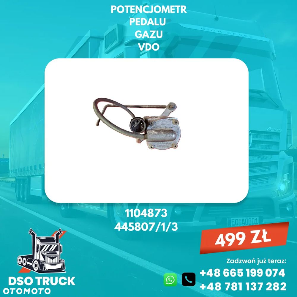 VDO 1104873 445807/1/3 POTENCJOMETR Pedał gazu - 1