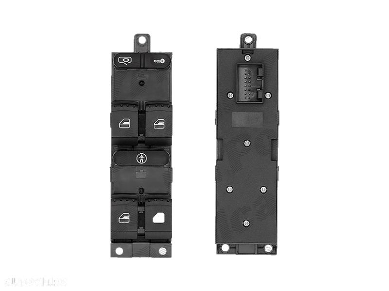 Buton , comutator macara usa VW Golf 4 1997-2003; Bora 1998-2005; Passat (B5), 1997-2005; Seat Leon (1m1), 11.1999-05.2005; Toledo (1m2), 04.1999-09.2004, usa fata, Stanga, buton inchidere centralizata; 4 - 1