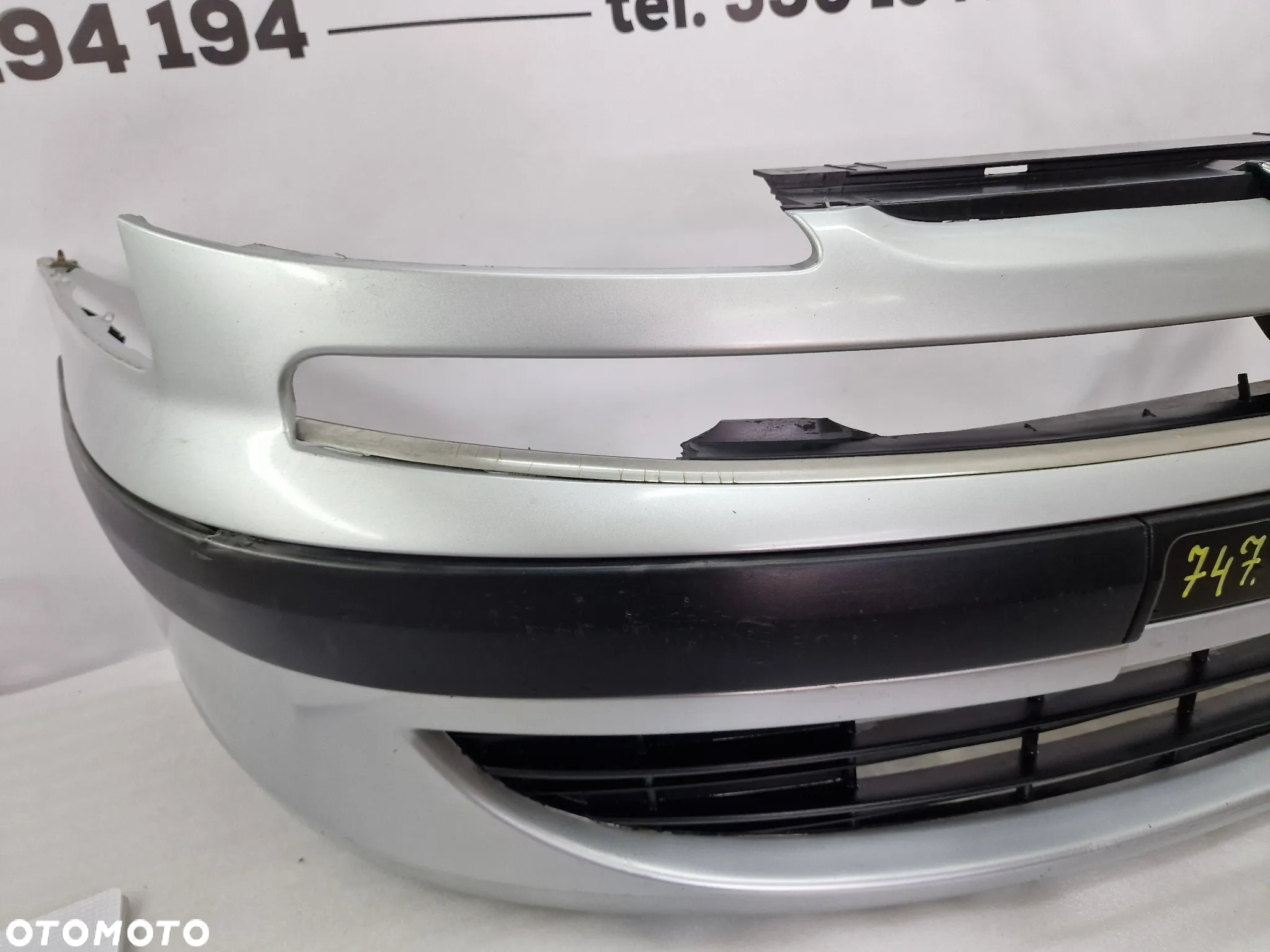 PEUGEOT 807 01-13 KOMPLETNY ZDERZAK PRZEDNI PRZÓD , ŁADNY , SREBRNY , NR 1484198077 , NR AUKCJI NZ747 - 6