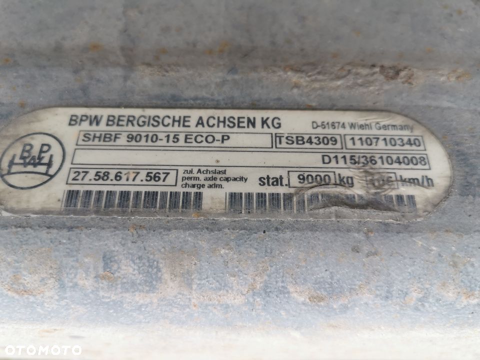 RESOR RESORY  OŚ NACZEPY BPW ECO PLUS - 3