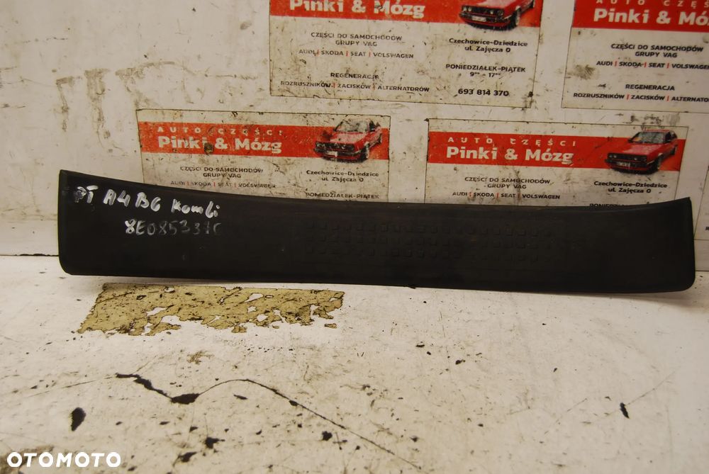 NAKŁADKI LISTWY PROGOWE 4SZT. AUDI A4 B6 B7 EXEO 8E0853373 8E0853373N - 6