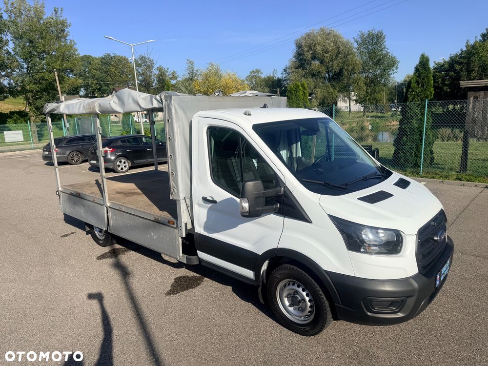 Ford FORD TRANSIT 350 PLANDEKA L3 2.0 DIESEL 170 KM • 2021 • 89 827 KM • ŁADOWNOŚĆ 1375 KG • FV 23% • SALON POLSKA • SERWIS ASO • PEŁNA EKSPERTYZA • GWARANCJA - 17