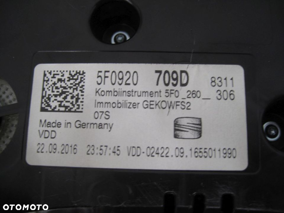 SEAT LEON III 2.0 TDI LICZNIK KOMPUTER 5F0920709D 04L907309R - 3