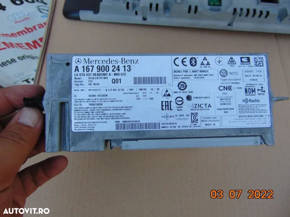 Unitate media Mercedes W177 W247 w167 CLA GLA ntg6 modul navigatie - 2