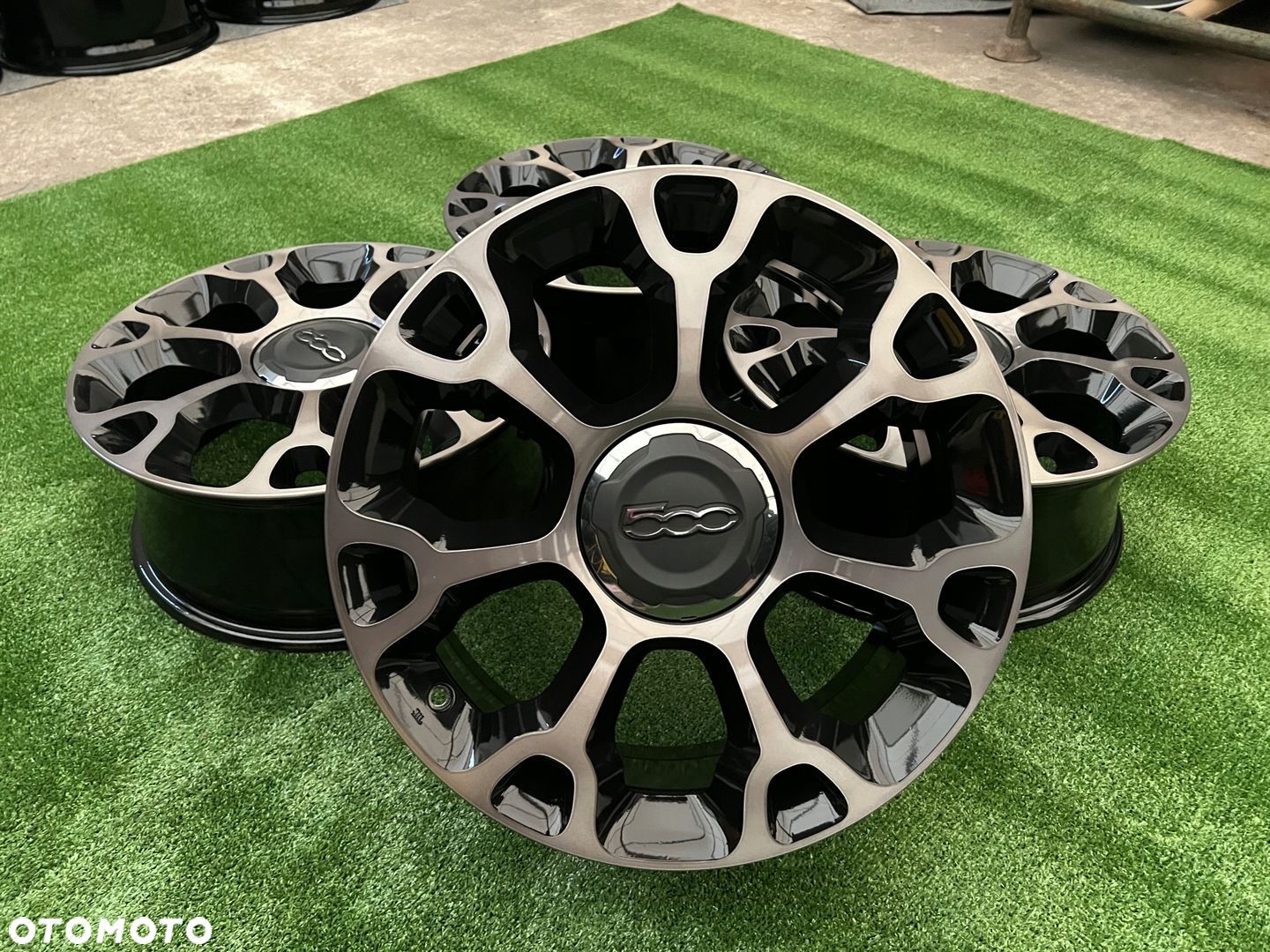 KOMPLET FELG FELGI ALU FIAT 500L 17 5X98 ET41 TIPO ORYGINALNE - 1