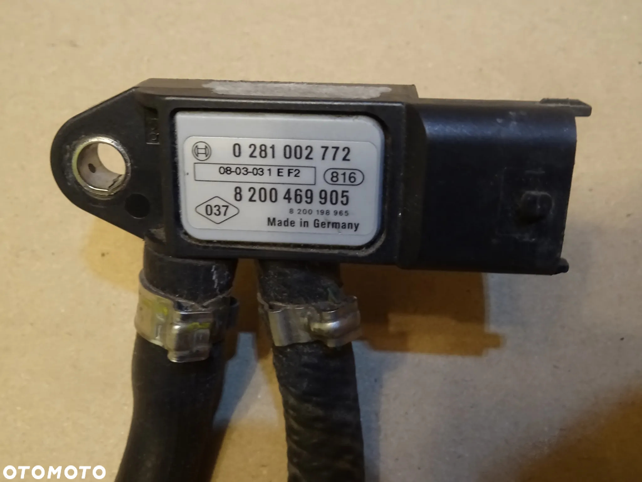 CZUJNIK CIŚNIENIA SPALIN ZAPEŁNIENIA FAP DPF OPEL VIVARO RENAULT TRAFIC PRIMASTAR - 2