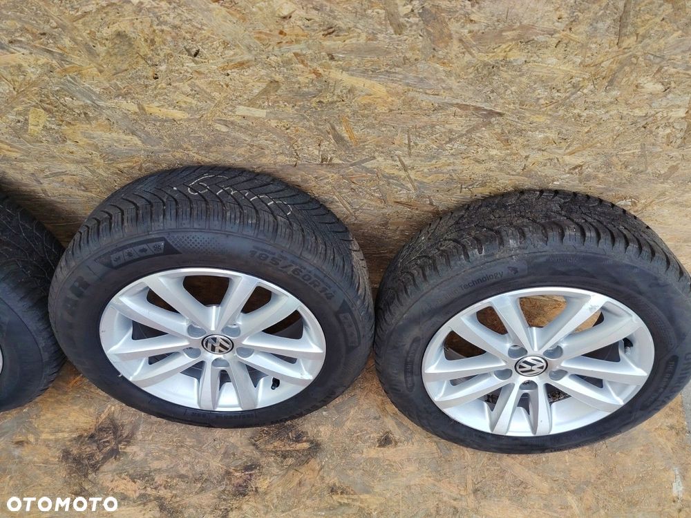 VW 6JX14 5X100 ET43 fi 57,1mm FELGI ALUMINIOWE KOMPLET X4 185/60RR14 6mm - 4
