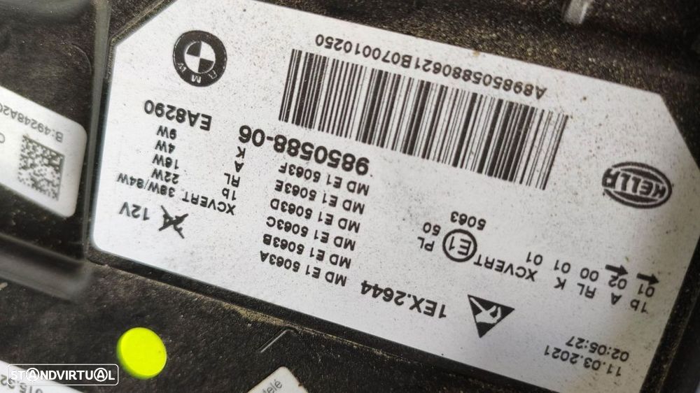 farol direito BMW G30 lci Laser 9850588 - 15