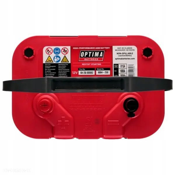 Akumulator OPTIMA RED TOP RTU 4.2 50Ah/815A AGM - 5