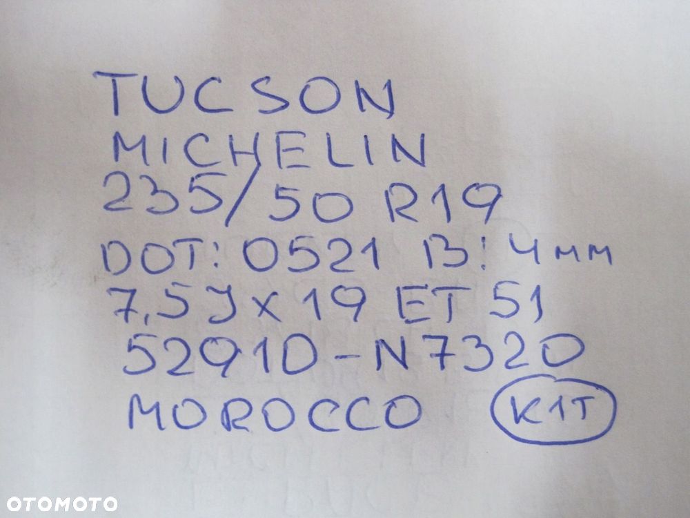 Koła felgi opony HYUNDAI TUCSON IV 4 R19 4mm - 16