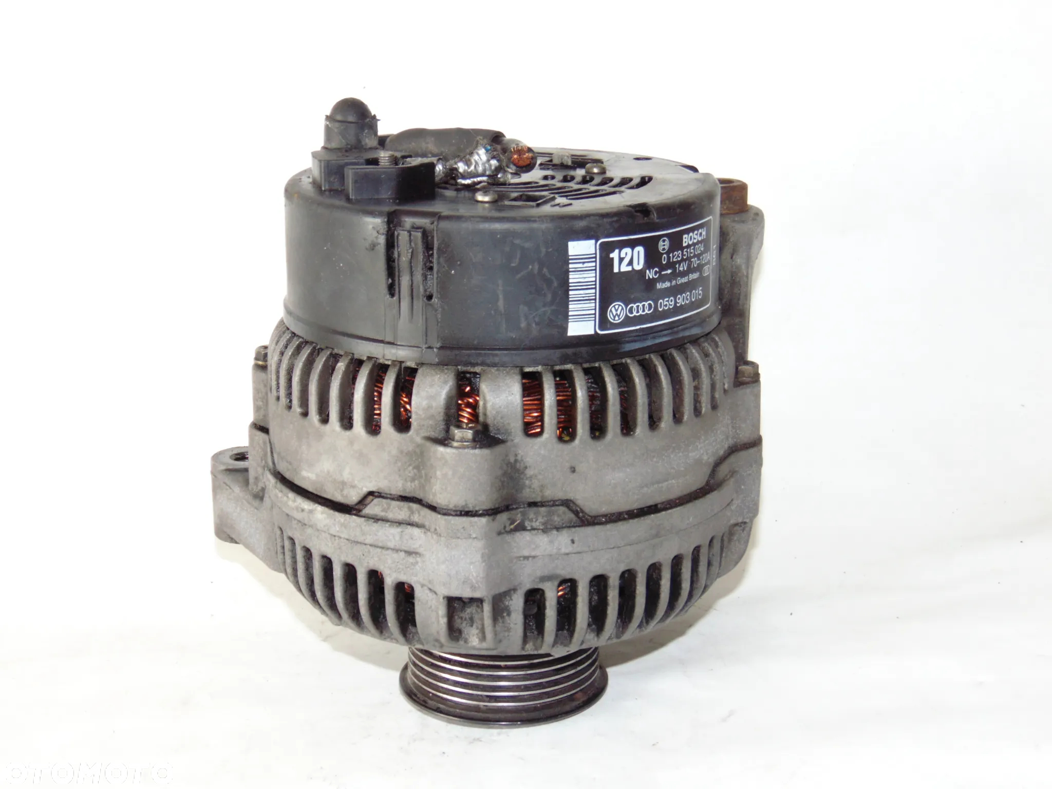 ORYGINAŁ alternator 0123515024 059903015 Audi A4 A6 C5 VW Volkswagen Passat B5 Skoda Superb I diesel 2.5 TDI V6 - 10
