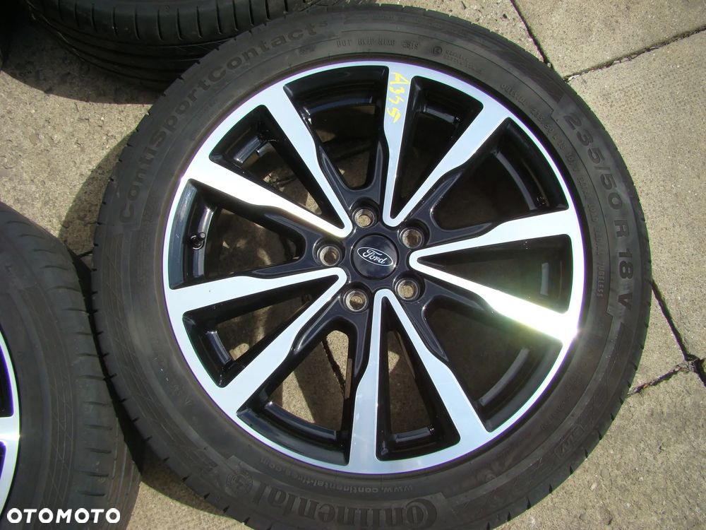 a345 5x108 Ford Kuga S-Max Galaxy 7,5jx18 opony lato 235/50 R18 czujniki - 3
