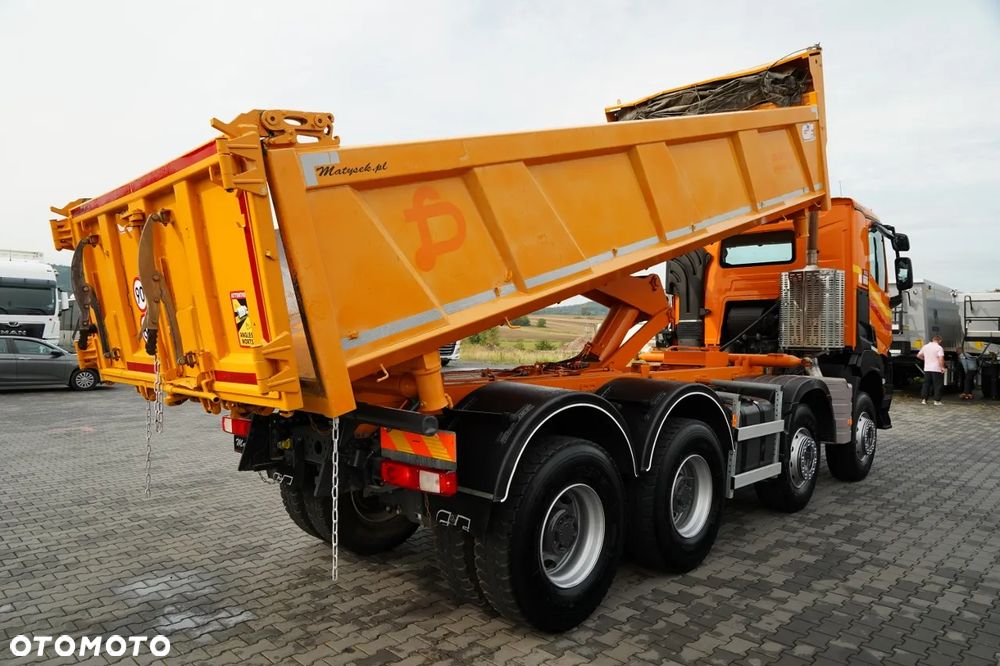 Renault K 480 / 8x4 / WYWROTKA DWUSTRONNA / HYDROBURTA / KLAPODRZWI  / SPROWADZONY / PO KONTRAKCIE SERWISOWYM - 5