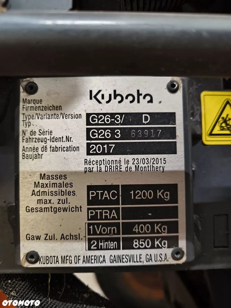Kubota G26-II HD - 9