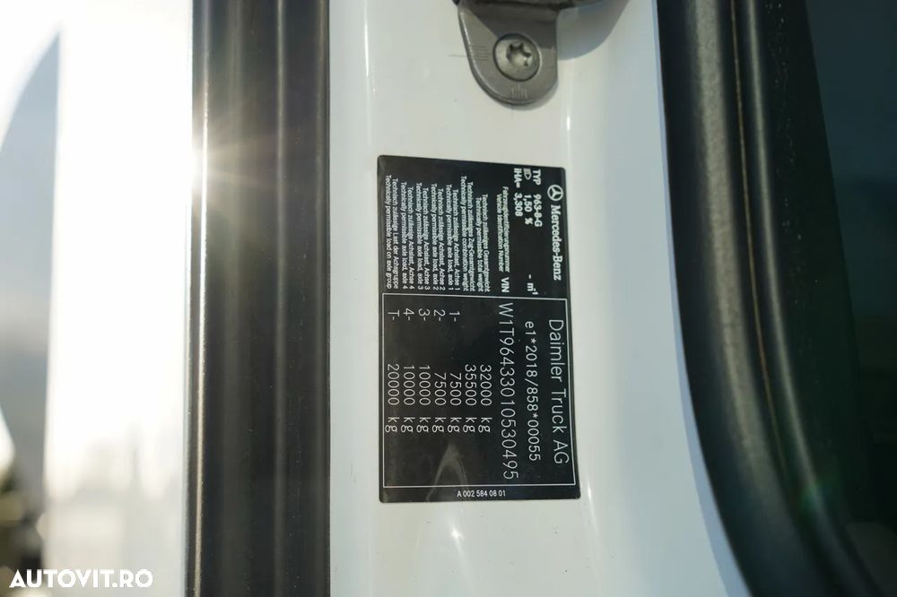 Mercedes-Benz AROCS 3240 / 9M3 BETONIERĂ / 8x4 / BETONIERĂ / AUTOMATĂ / CAMERĂ / JANTE DIN ALIAJ - 36