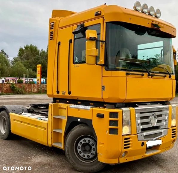 Renault MAGNUM 500DXI RETARDER AUTOMAT KIPPERHYDRAULIK FULLSPOJLERY 2xALUTANK KLIMA SKÓRA WEBASTO 2007r EURO 5