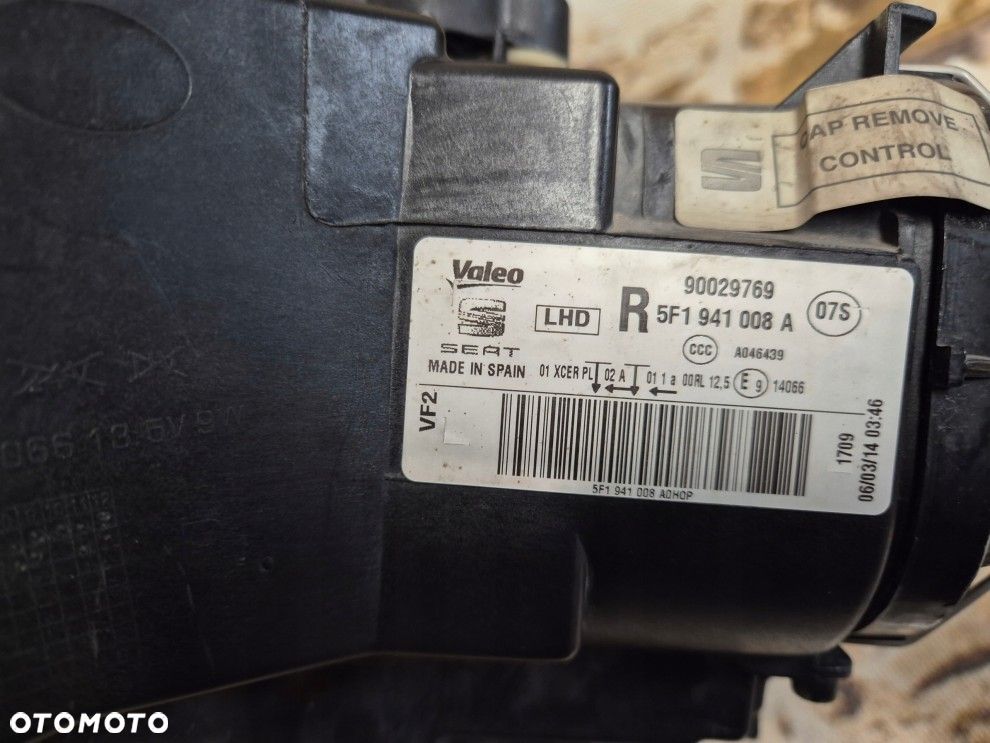 seat leon 3 III 5f1 13\' full led europa prawa lampa - 5