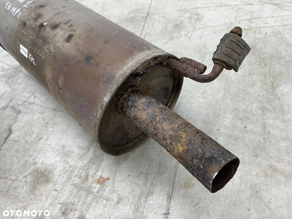 Wydech Dacia Logan 1 I 05-14r. 1.4 1.6 MPI benzyna tłumik końcowy środkowy rura KOMPLET 8200774459 - 13