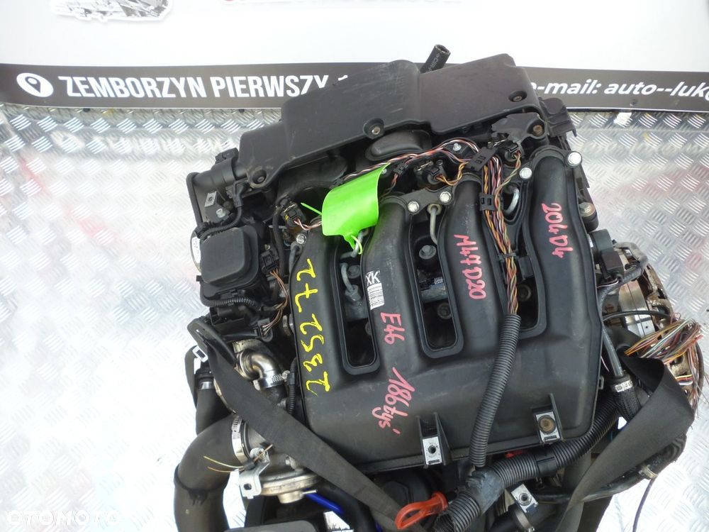 SILNIK KOMPLETNY BMW E46 2.0D M47D20 204D4 186 TYS - 2