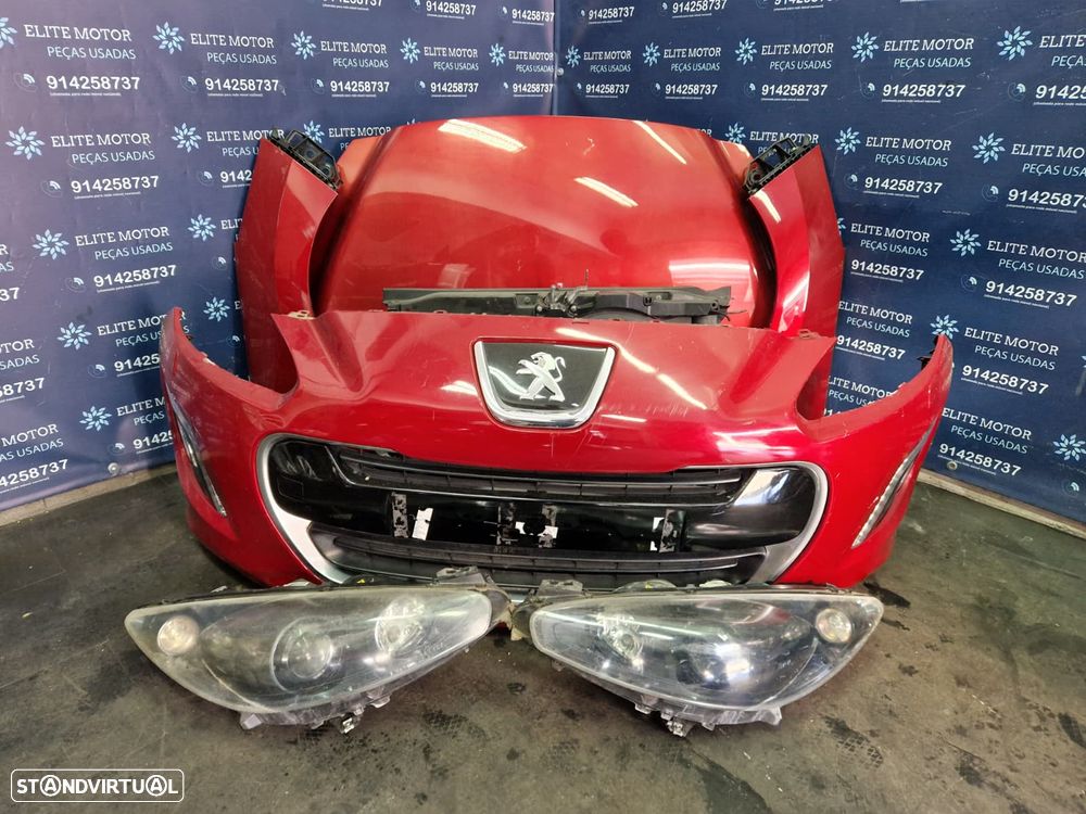 Frente completa usada PEUGEOT 308 1.6 HDI Phase II 2011 XENON capot parachoques oticas guardalamas - 2