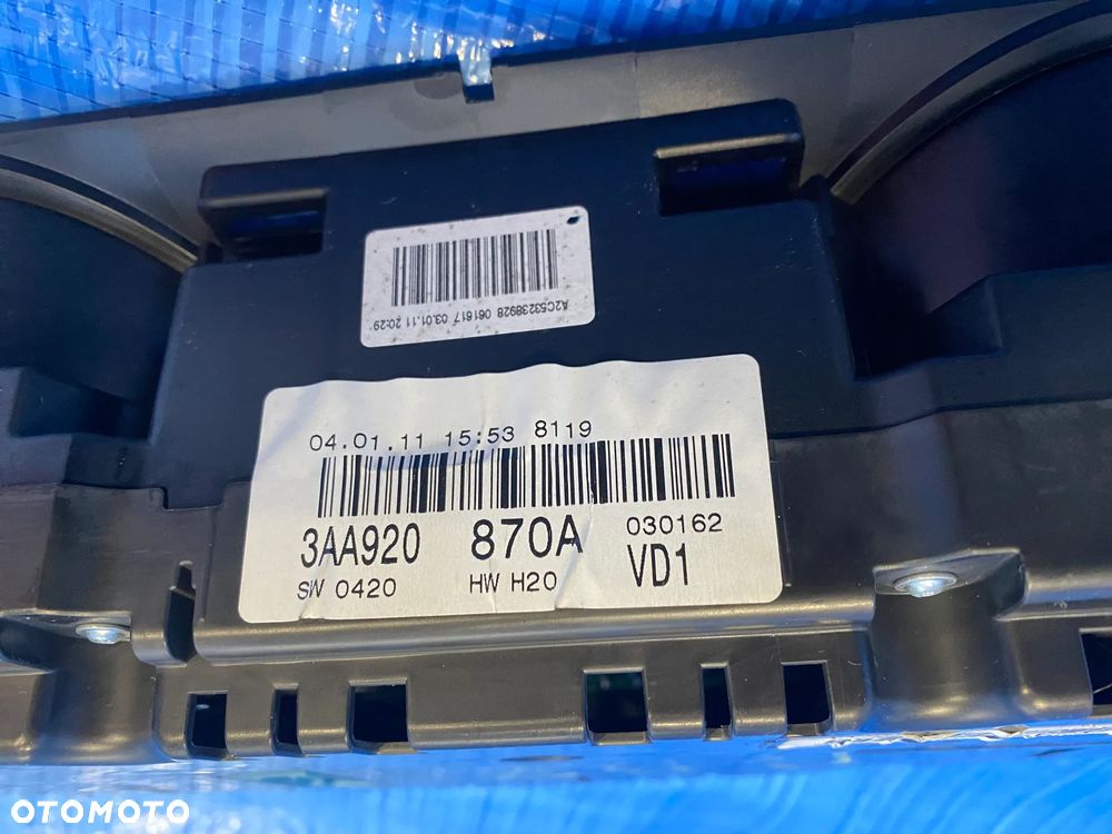 LICZNIK LICZNIKI ZEGARY PRĘDKOŚCIOMIERZ VW PASSAT B7 1.6TDI MANUAL 3C9953501BN EUROPA ORYGINAŁ - 7