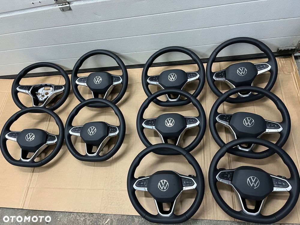 kierownica vw troc t-roc multifunkcja dsg skÓra nowa oryginal airbag - 1