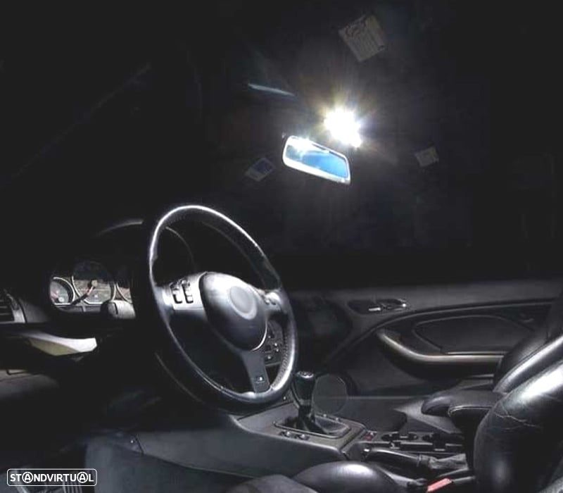 KIT COMPLETO 18 LAMPADAS LED INTERIOR BMW E46 M3 318I 318TI 323I 323IS 325I 325XI 328I 330I 330XI 32 - 5
