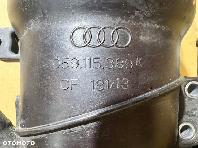 AUDI A5 8T 2.7 TDI OBUDOWA PODSTAWA FILTRA OLEJU 059115389K - 6