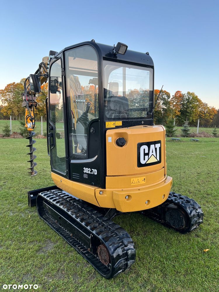 Caterpillar Minikoparka Cat 302.7 3xłyżki Skarpowa hydrL\P dodatkowe linie hydrauliczne szybkozłącze Gąsienice jak Nowe WIDŁY WIERTNICA za dopłatą - 38