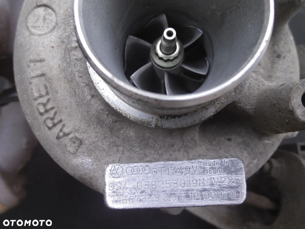 VW AUDI SEAT SKODA 1.9TDI TURBOSPRĘŻARKA TURBINA GT1749V 038253019N GOLF IV SHARAN TOLEDO II OCTAVIA GARRETT ORYGINAŁ - 5