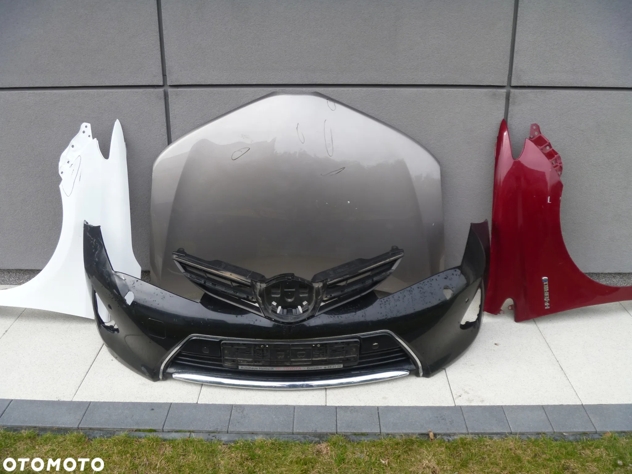 TOYOTA AURIS II ZDERZAK PRZEDNI KRATKI ORYGINAŁ 6 PDC SPRYSKI - 3