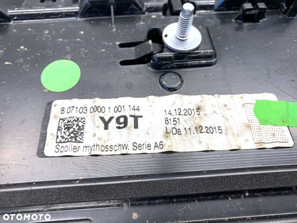 SPOILER  AUDI A6 C7 Avant (4G5, 4GD) 2011 - 2018 3.0 TDI quattro 200 kW [272 KM] olej napędowy 2014 - 3