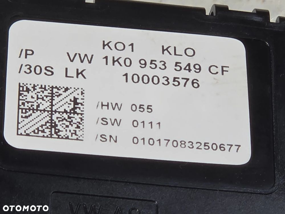 VW AUDI SEAT SKODA MODUŁ POD KIEROWNICĘ 1K0953549CF - 3