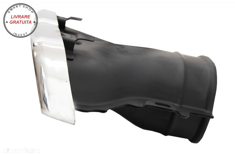 Difuzor Bara Spate cu Ornamente tobe Crom Mercedes E-Class W213 (2016-2019) E63 De- livrare gratuita - 6