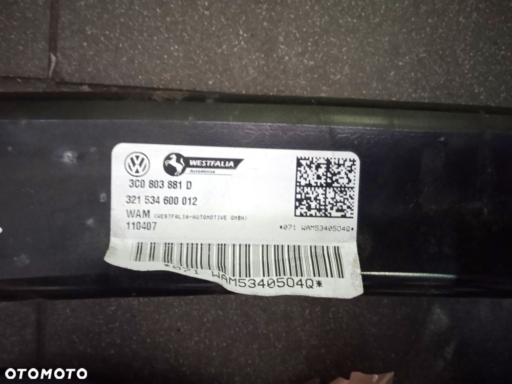 Hak wypinany kula z kluczykiem wiązka moduł VW Passat B6 Kombi - 2